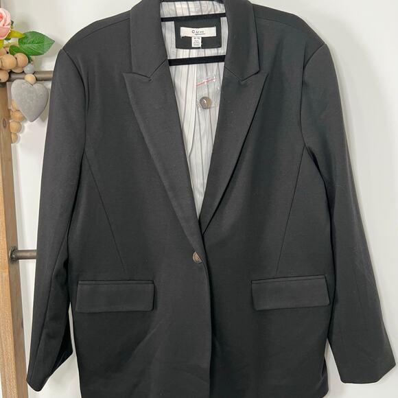 C by One Black Long Sleeve Blazer‎ Size X Large - Picture 3 of 8